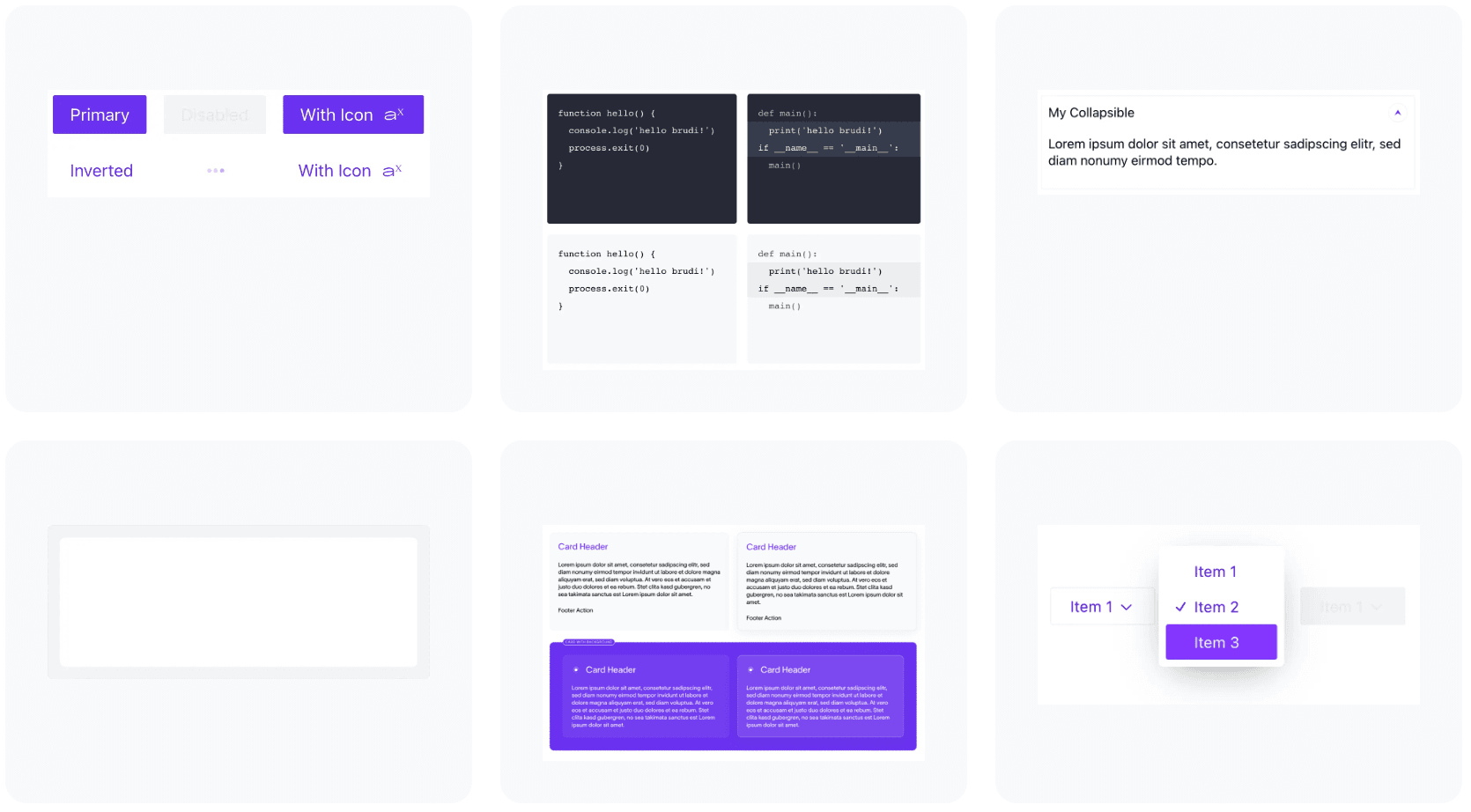 Base Components Preview